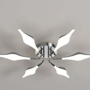 Contemporary Iron Acrylic Rhomboid Ceiling Light