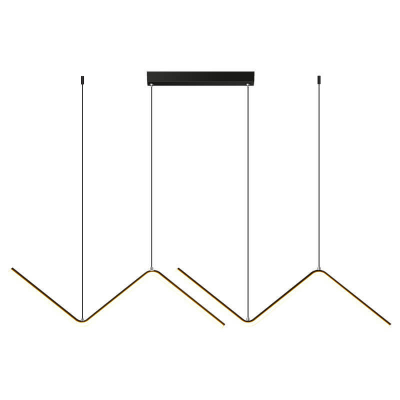 Minimalist N-Shaped Line 2-Light LED Pendant