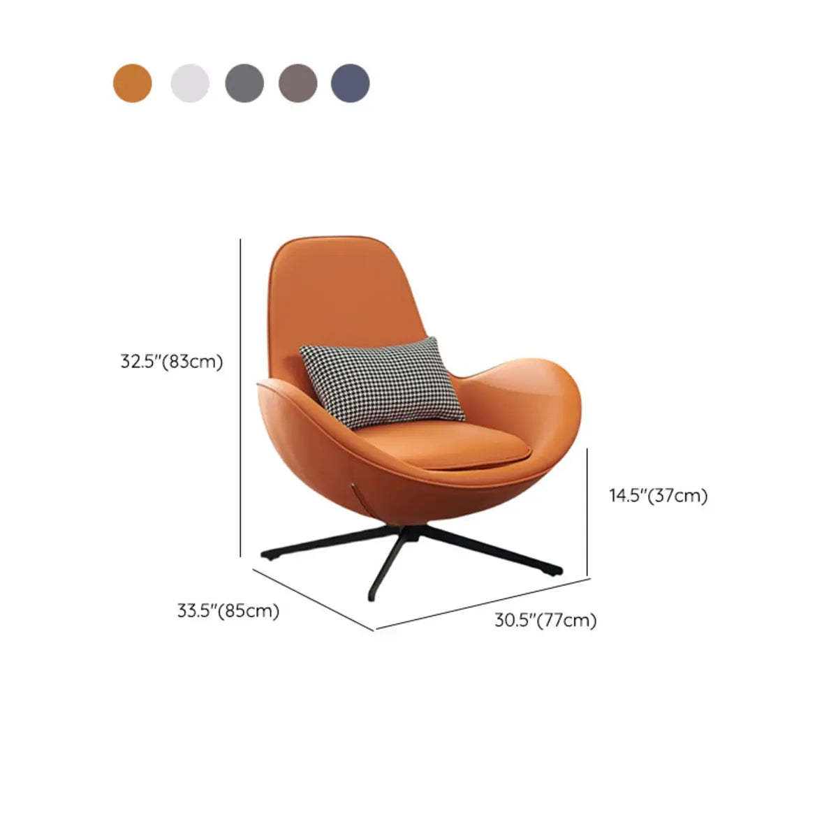 Coffee Stain-Resistant Microfiber Leather Arm Chair