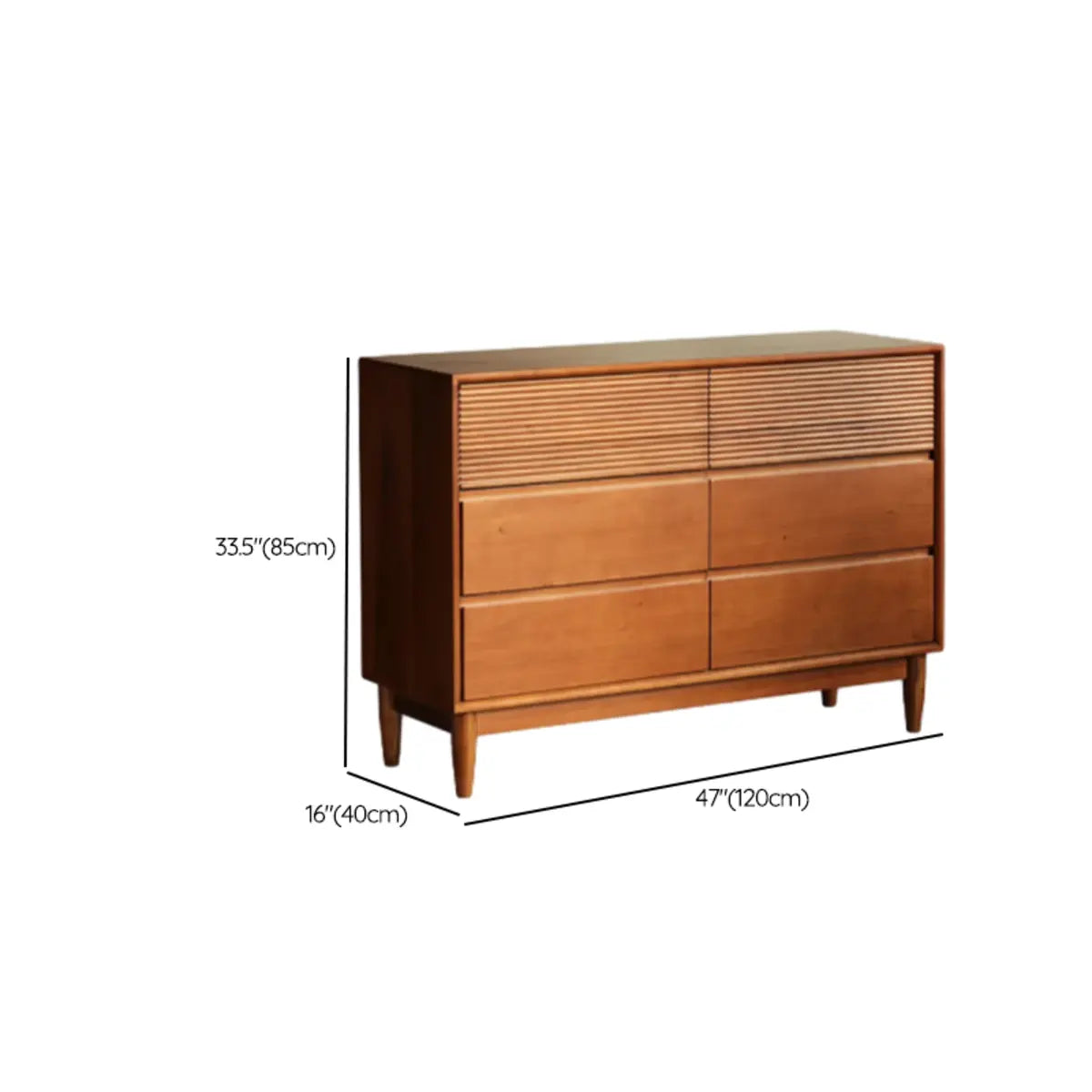 Brown Wooden Rectangular Storage Dresser
