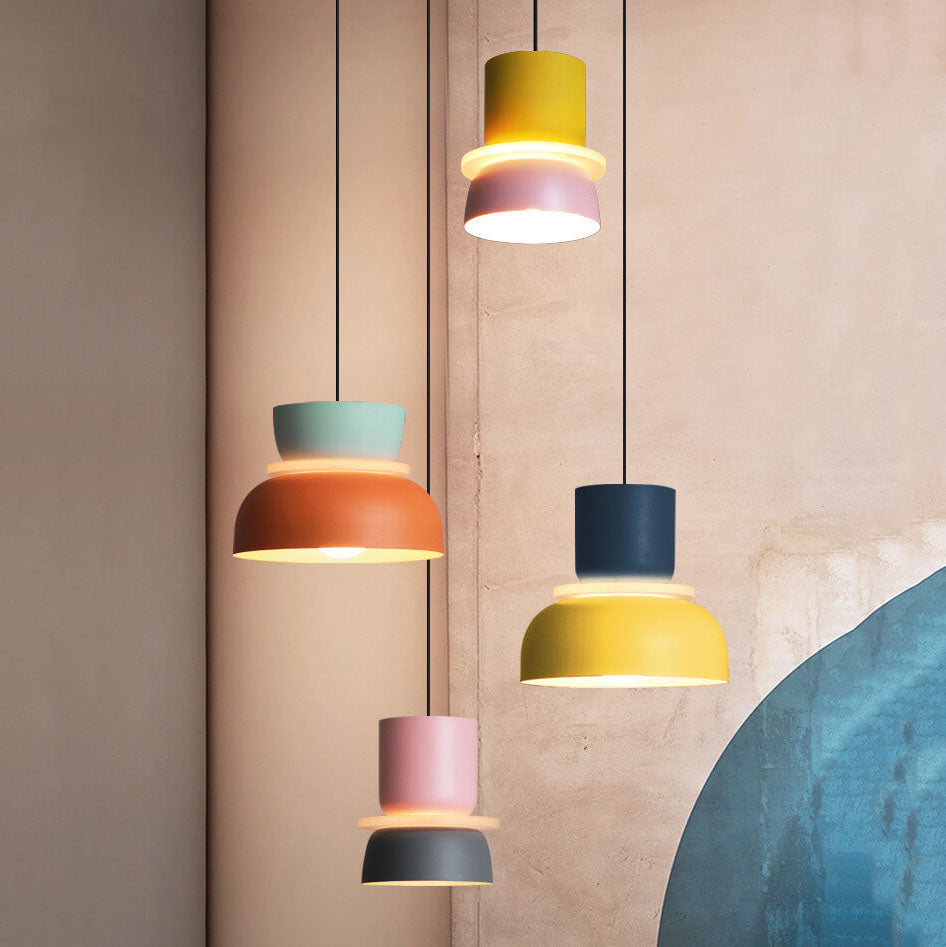 Nordic Colorful Macaron LED Pendant Light