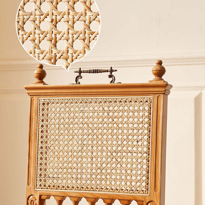 Vintage Wood Rattan Chair