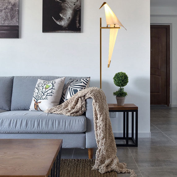 Nordic Iron Bird Floor Lamp — 1 Light / 110V-120V For US/CA