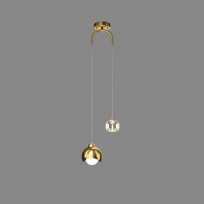 European Iron Brass LED Island Chandelier