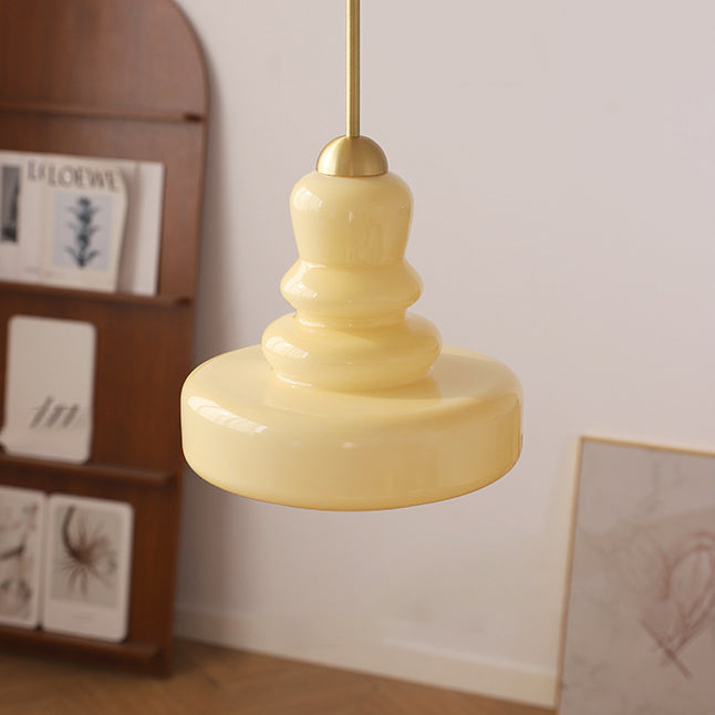 Modern Colorful Glass Gourd Pendant Light