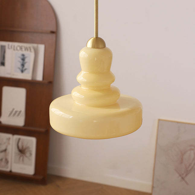Modern Colorful Glass Gourd Pendant Light