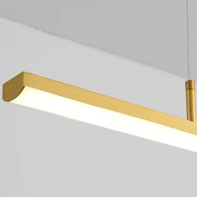 Chinese Retro Long Strip Mountain Peak LED Chandelier