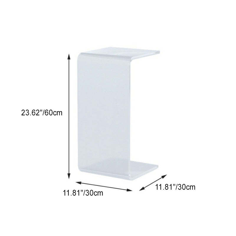 Scandinavian Square Acrylic End Table — Blue