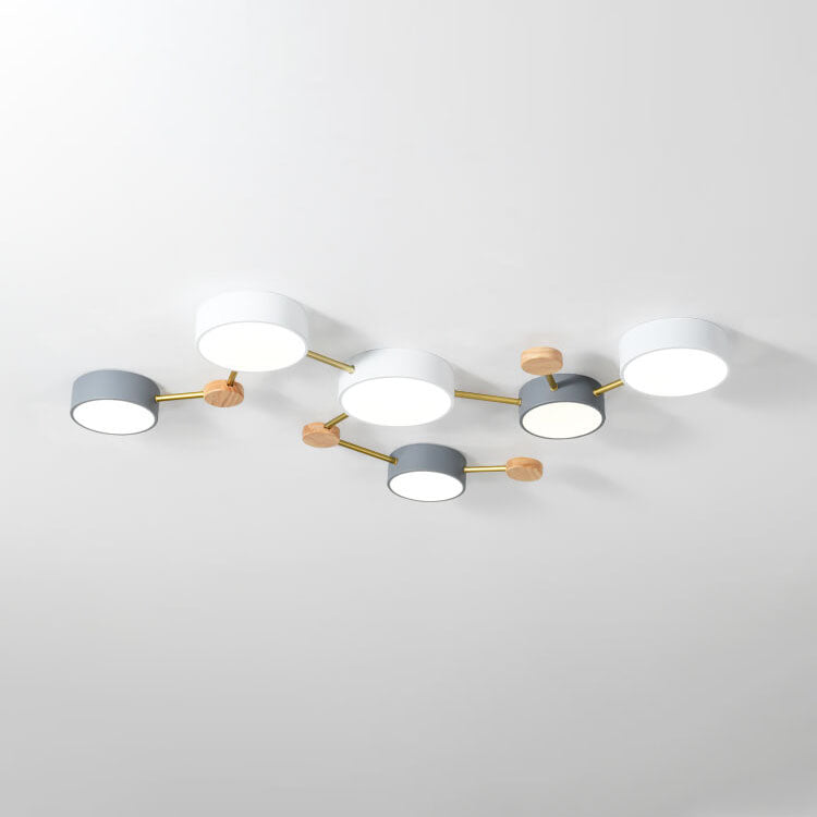 Scandinavian Minimalist Flush Mount Light