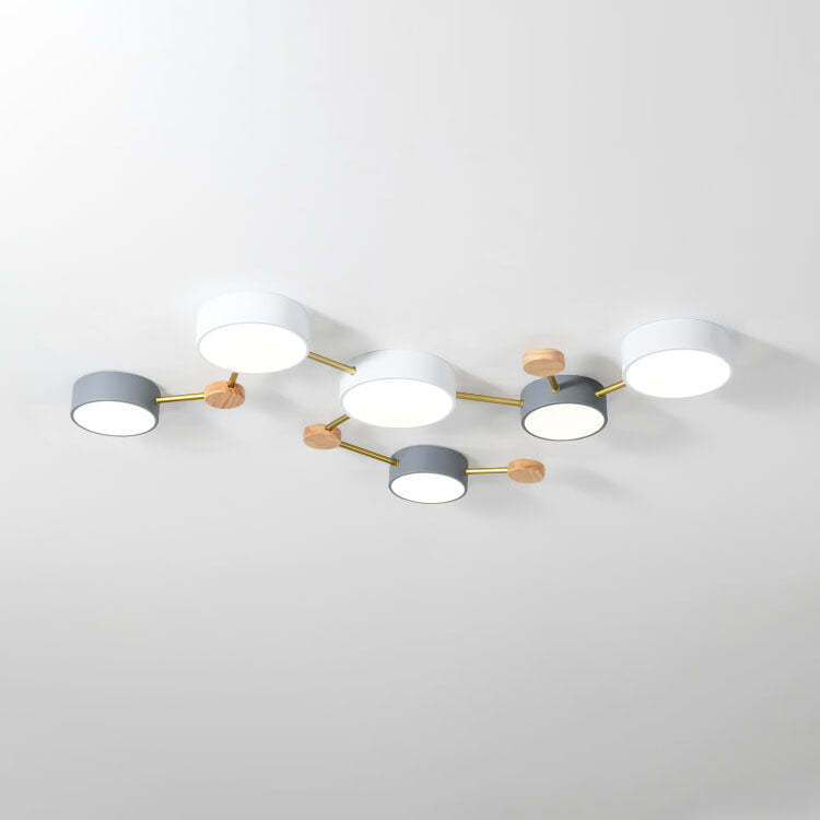 Scandinavian Minimalist Flush Mount Light