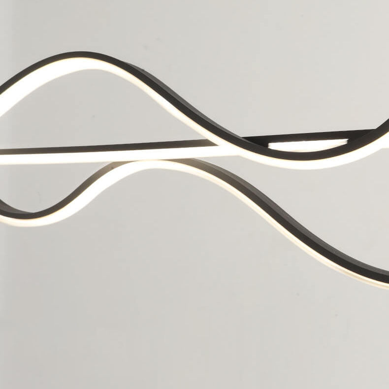 Minimalist Lines LED Island Chandelier
