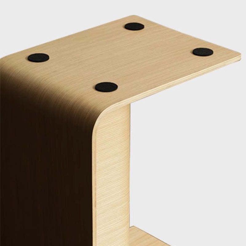 Minimalist Wood Storage End Table
