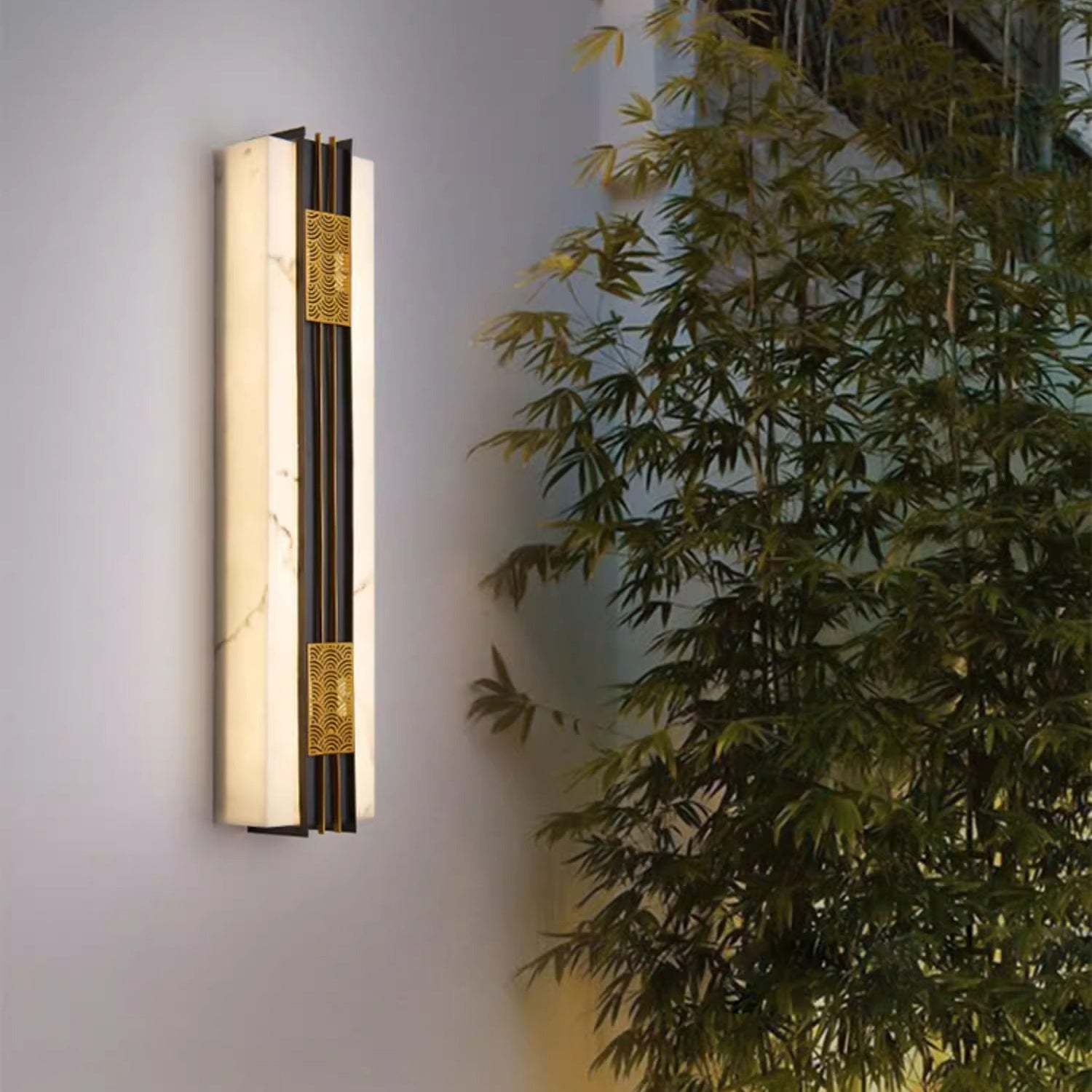 Chinese Stainless Steel Faux Wall Sconce — White Light (5000K) / 110V-120V For US/CA