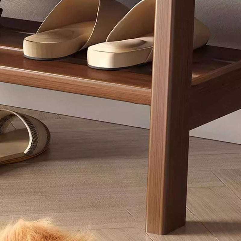 Scandinavian Tech Cloth Wood 1-Shelf Shoe Storage