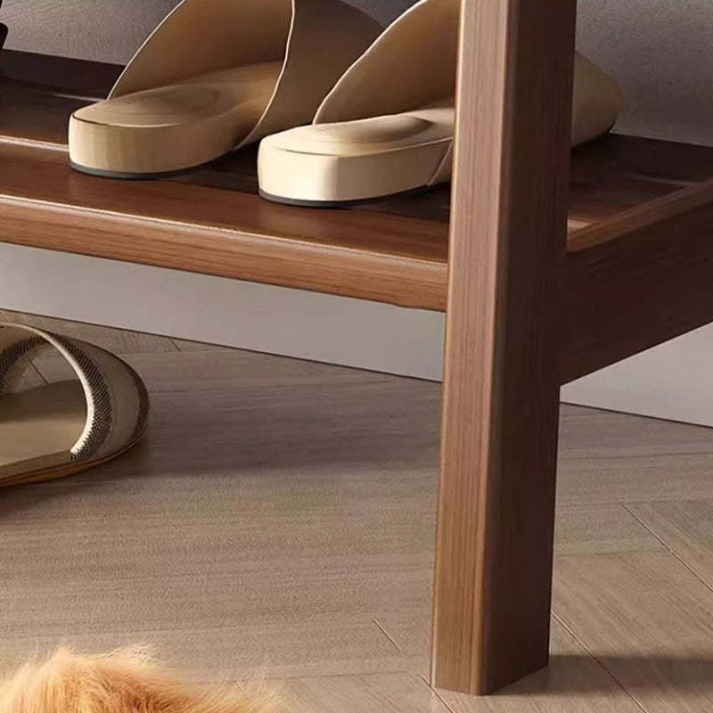 Scandinavian Tech Cloth Wood 1-Shelf Shoe Storage