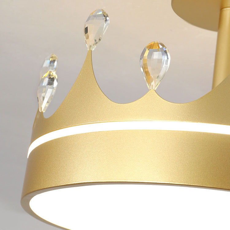 Cartoon Crown LED Kids Ceiling Light