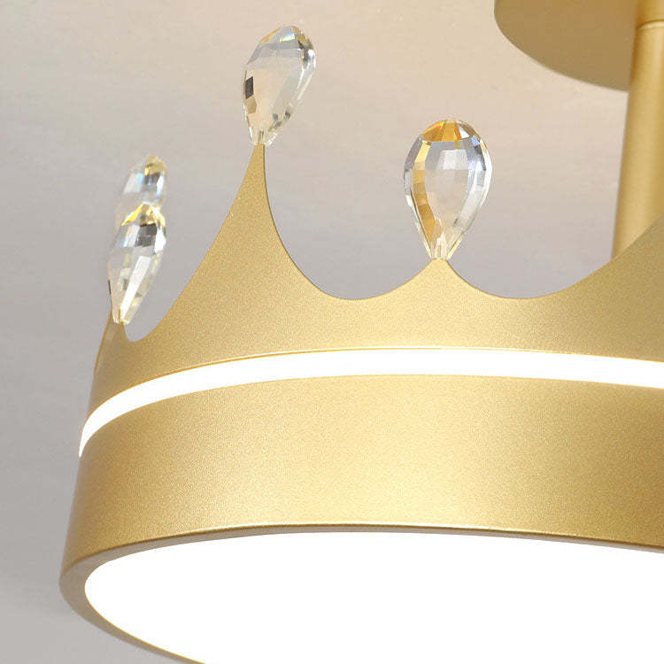 Cartoon Crown LED Kids Ceiling Light