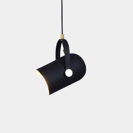 Macaron Metal Cylinder Spotlight Adjustable Pendant Light