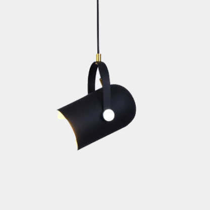 Macaron Metal Cylinder Spotlight Adjustable Pendant Light