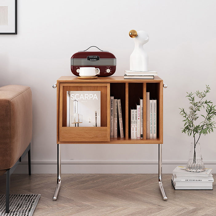 Nordic Wood Steel 2-Tier End Table