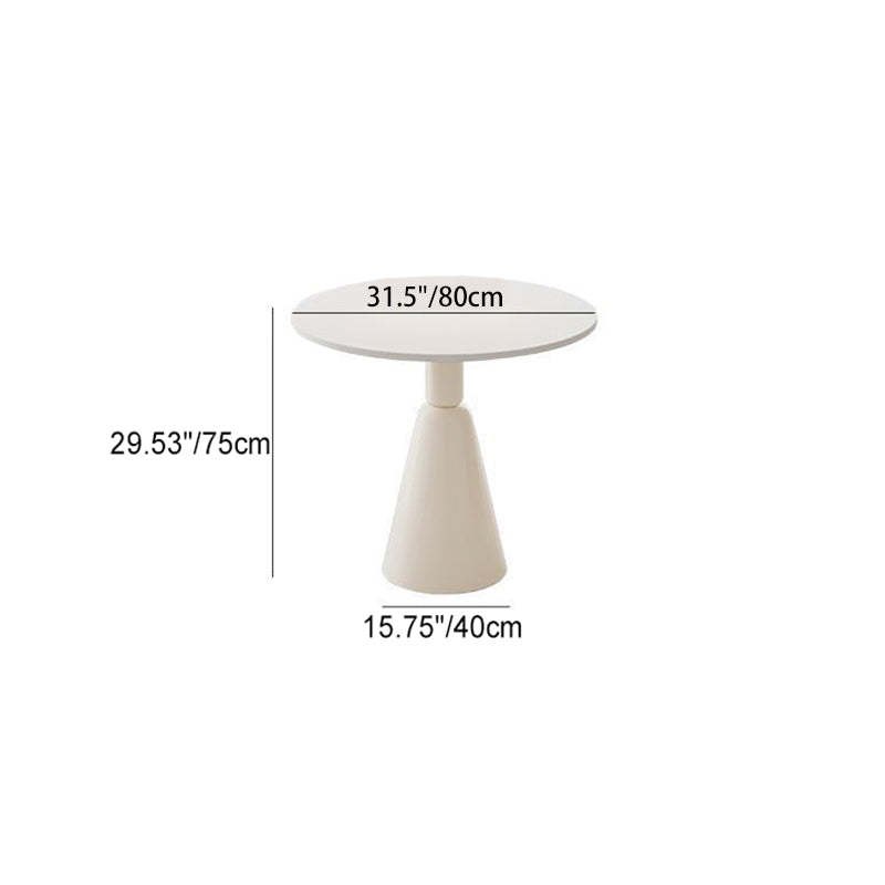 Minimalist Conical Rock Slab Iron Dining Table