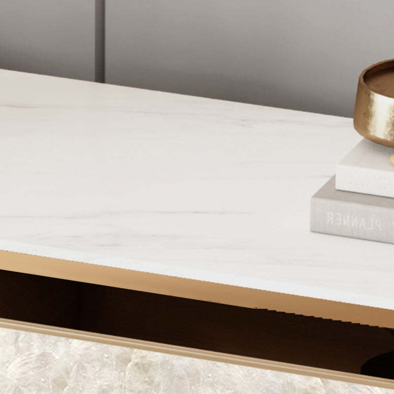 Modern Luxury Rock Slab Wood 3-Drawer Nightstand