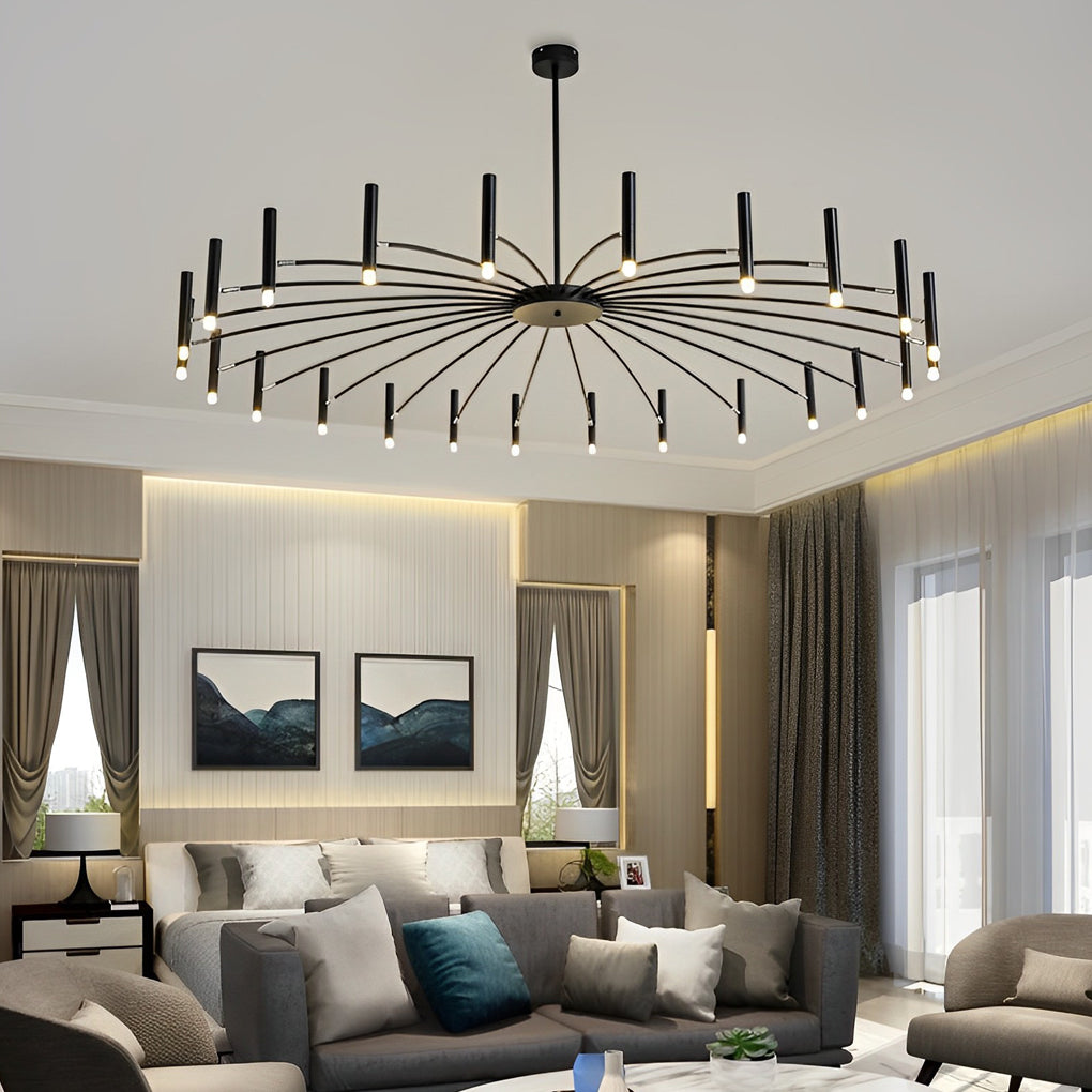 Irregular 3D Stainless Steel Ball Postmodern Pendant