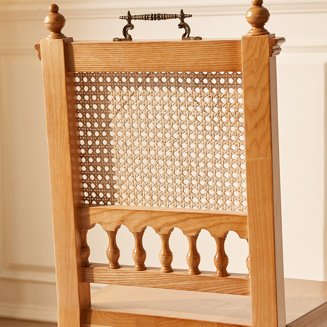 Vintage Wood Rattan Chair