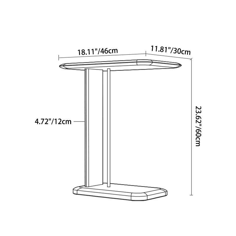 Minimalist Square Wood End Table