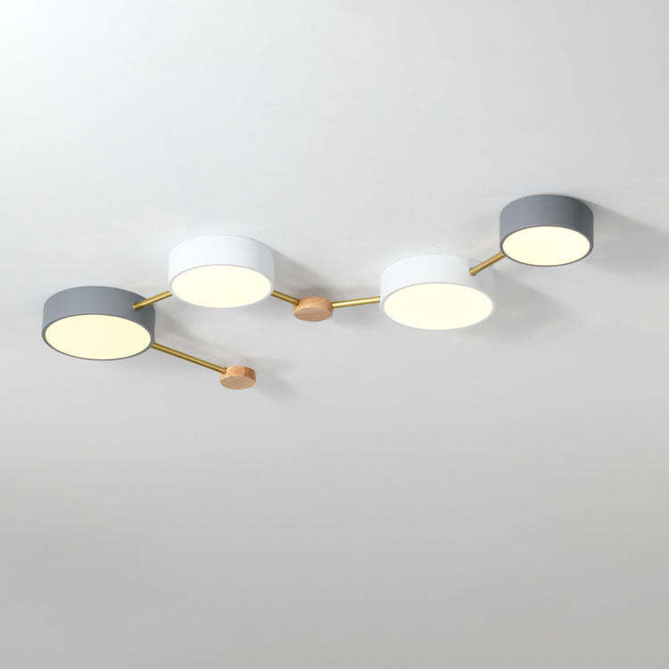 Scandinavian Minimalist Flush Mount Light