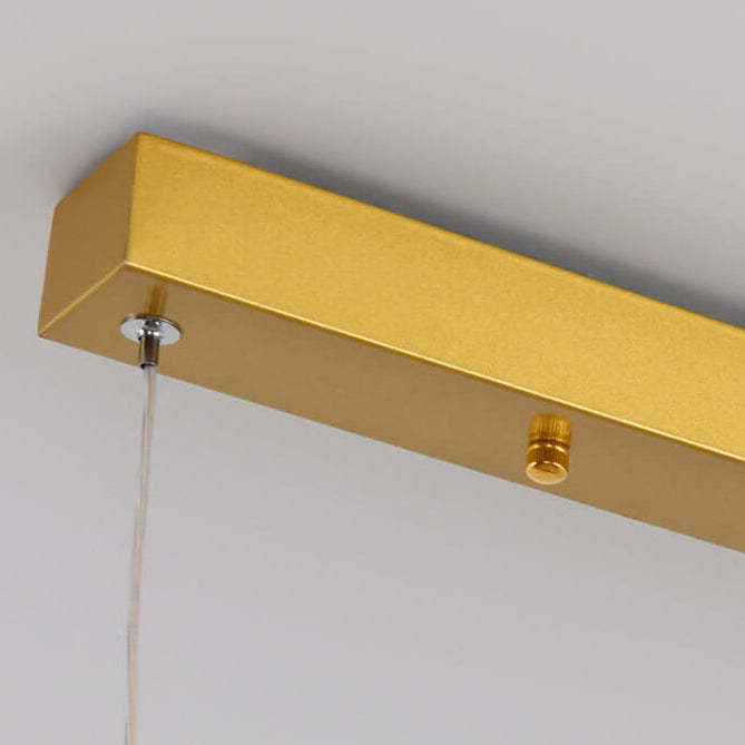 Chinese Retro Long Strip Mountain Peak LED Chandelier