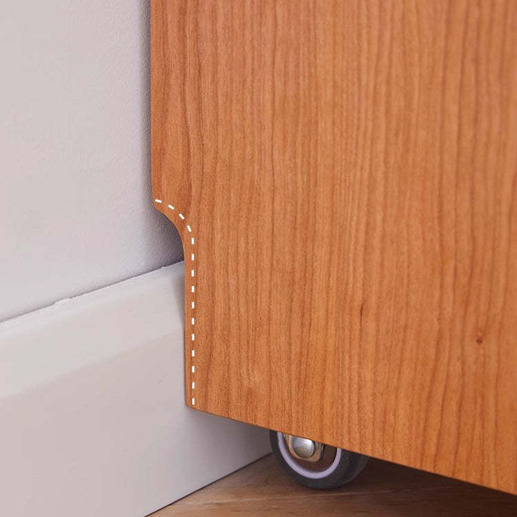 Vintage Glass Top Solid Wood 3-Drawer End Table