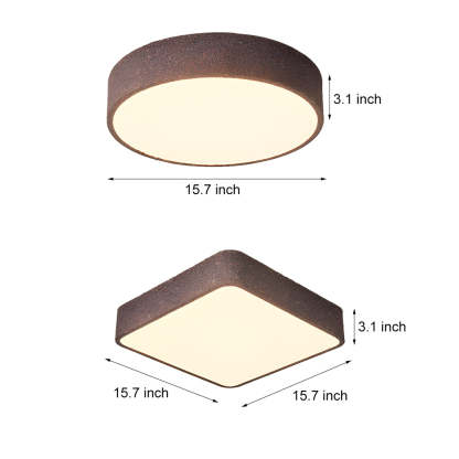 Modern LED Round Square Flush Mount Ceiling Light