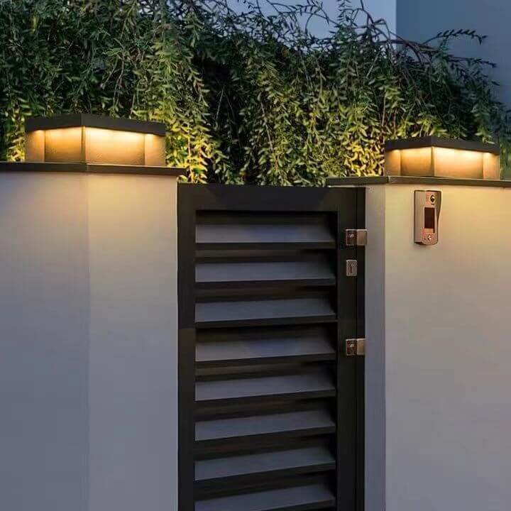 Solar Modern Glass Cuboid LED Outdoor Landscape Light