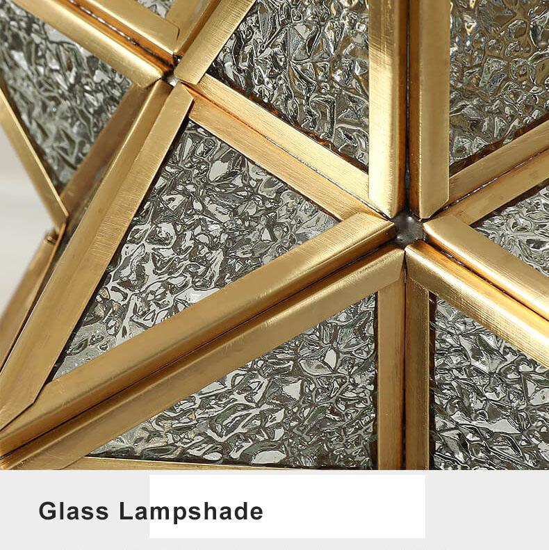 Modern Star Pentagram Semi-Flush Ceiling Light