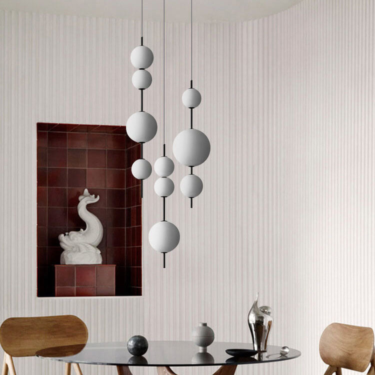 Minimalist Glass Ball LED Pendant Light