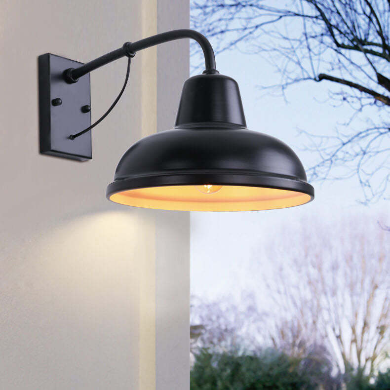 Industrial Gooseneck Outdoor Wall Light