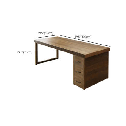 Classic Wooden Drawer Double Writing Desk