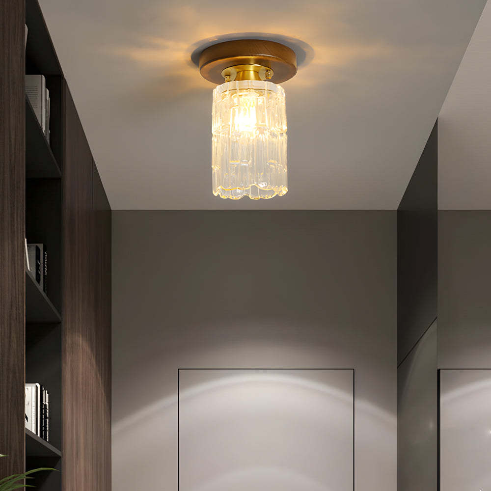 Square Iron Frame American Country Ceiling Light - 01B