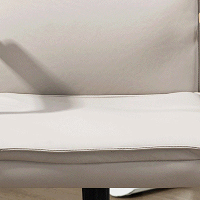 Minimalist PU Leather Steel Desk Chair