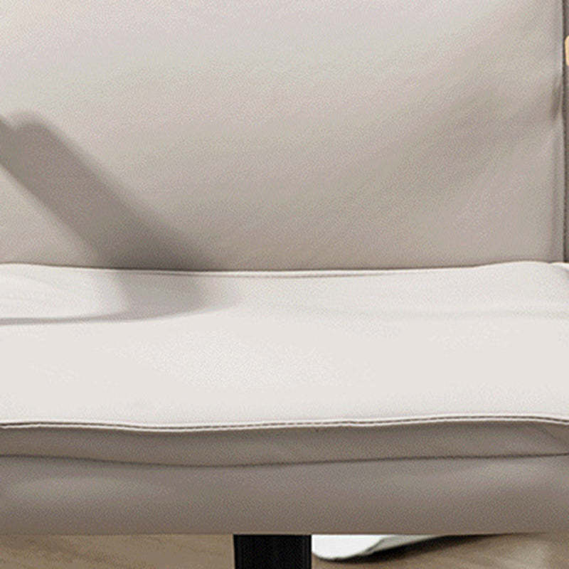 Minimalist PU Leather Steel Desk Chair