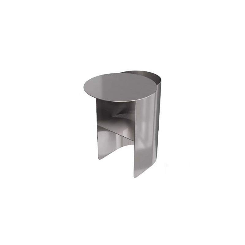 Minimalist Iron T-Shape Rectangular End Table 1-Storage