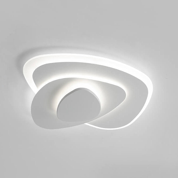 Nordic Geometric Wrought Iron Flush Ceiling Light