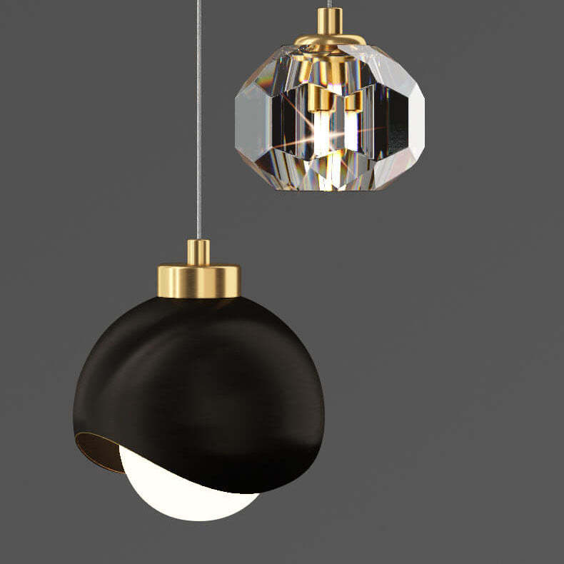European Iron Brass LED Island Chandelier
