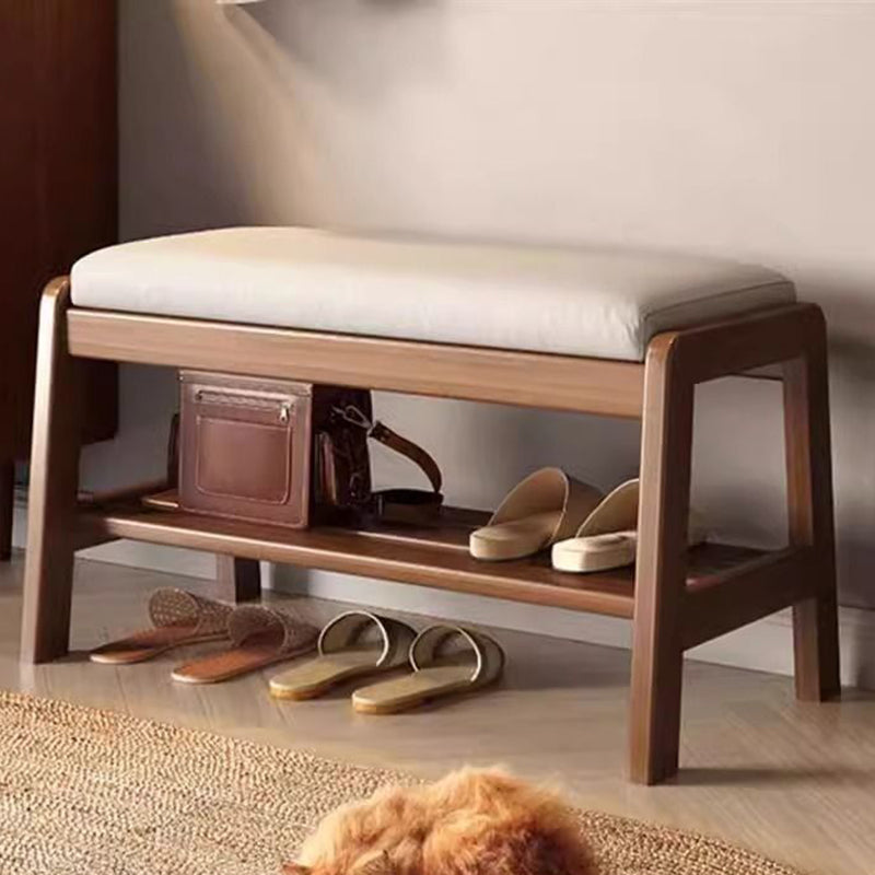 Scandinavian Tech Cloth Wood 1-Shelf Shoe Storage