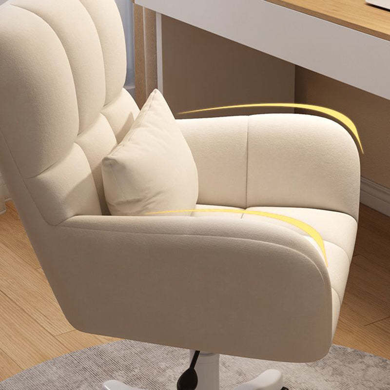 Nordic Velvet Swivel Height-Adjustable Desk Chair