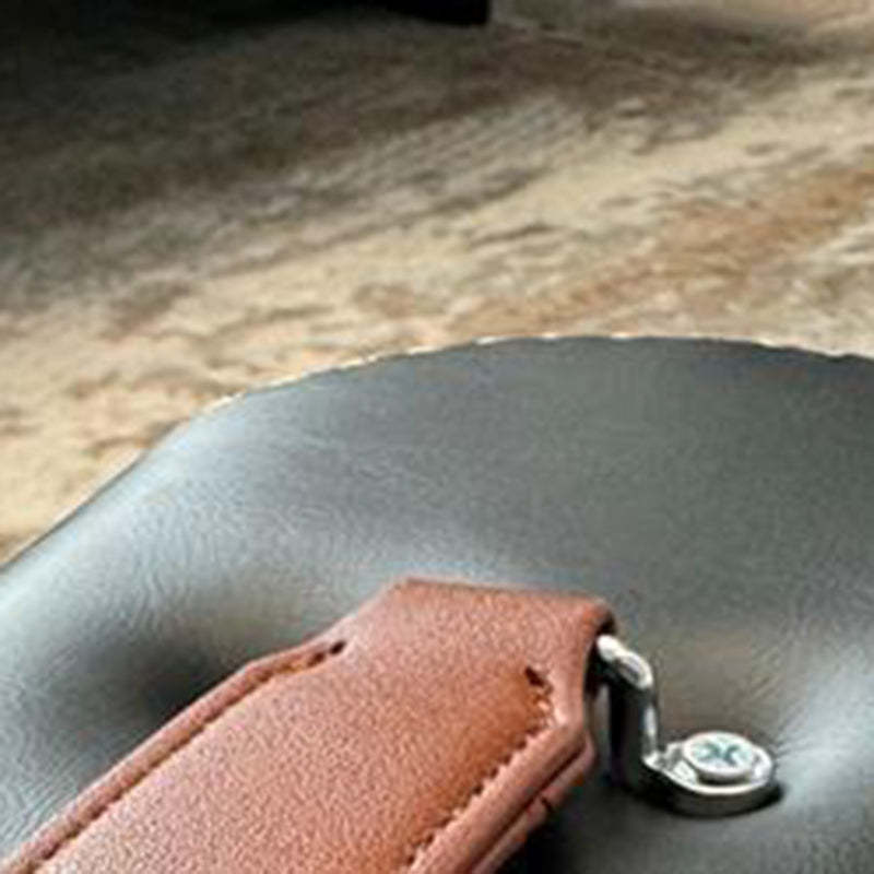 Modern Leather Upholstered Portable Footstool