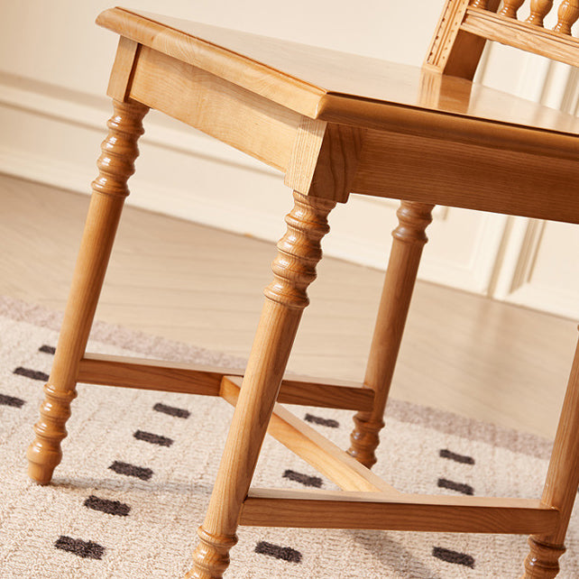 Vintage Wood Rattan Chair