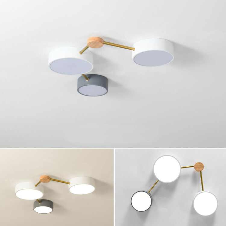 Scandinavian Minimalist Flush Mount Light