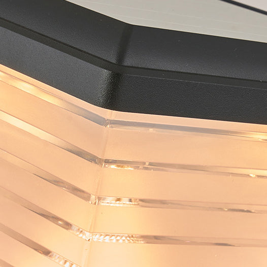 Minimalist Square Cylinder Solar LED Outdoor Light